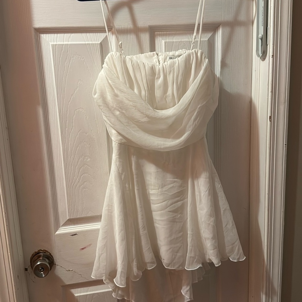 White mini asos dress